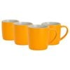 Argon Tableware Matt Coloured Coffee Mugs - 350ml - Pack of 4