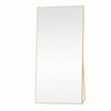 OAKORY 198x96cm Rectangular Full Length Mirror, Floor Mirror with Aluminium Alloy Frame Gold