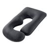 Giselle Bedding G-Shaped Maternity Pillow for Back and Belly Support Dark Grey
