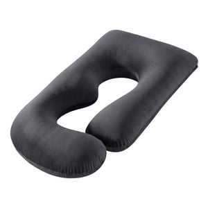 Giselle Bedding G-Shaped Maternity Pillow for Back and Belly Support Dark Grey