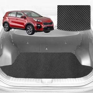 6D Diamond Car Boot Mat for Kia Sportage (QL)2016-2021-Cargo Mat-Black-Outback GT