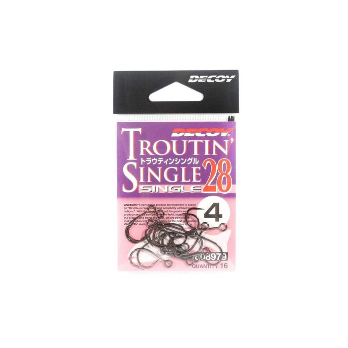 Decoy Single 28 Troutin Plugging Single Lure Fishing Hook 4