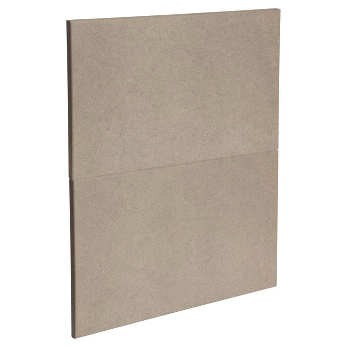 Kaboodle 600mm Raw Board Modern 2 Drawer Panels