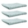 3x Bas Phillips Cairo Ribbed Collection Cotton Hand Towel 60x40cm Aqua Ice