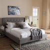 Istyle Perone Double Bed Frame Fabric Grey