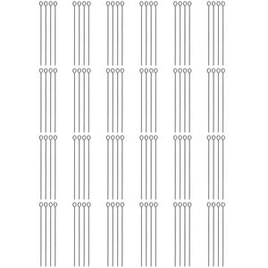 24x 4pc Appetito 38cm Non-Stick BBQ Skewers Home/Kitchen Cooking Utensil