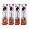 4x 4pc Braz Stainless Steel Deluxe Spoon Set Kitchen Cutlery 28cm Silver