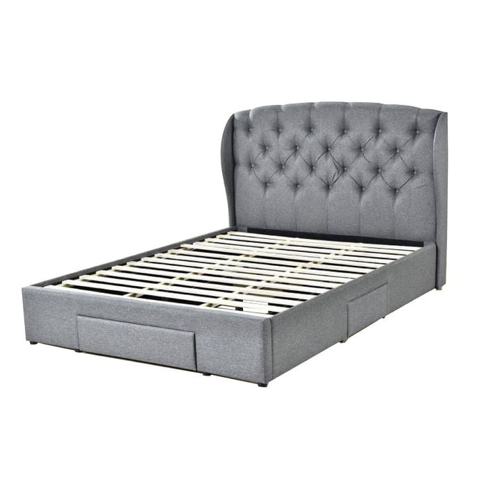 Henry Double Bed With Drawers