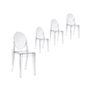 Sd House Set Of 4 - Philippe Starck Replica Victoria Ghost Dining Chair - Clear