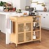 Costway Kitchen Island Trolley Storage Cabinet Rolling Utility Cart
