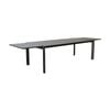 Oro 231-346cm Extension Aluminium Outdoor Dining Table Charcoal