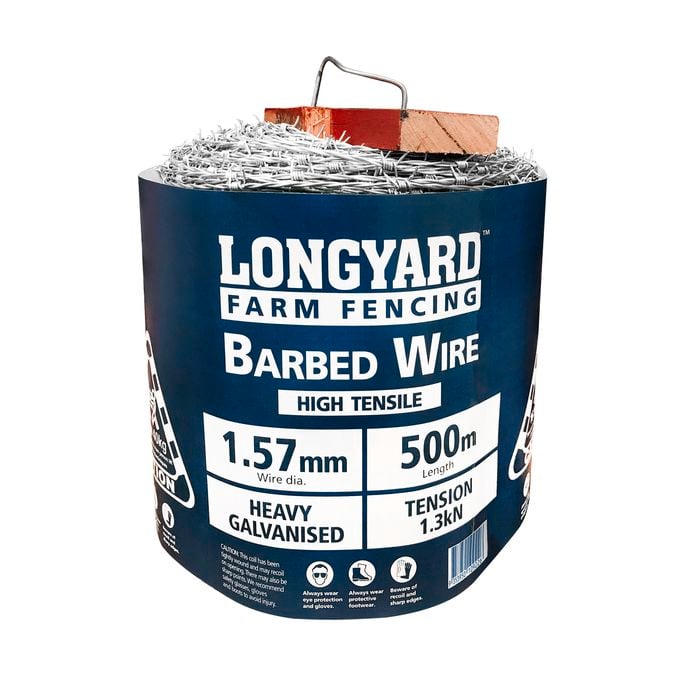 Longyard 1.57mm x 500m High Tensile Barbed Wire