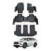 AUSGO 3-Row Set Car Floor Mats for Toyota Kluger 2021-Onwards Floor Liners