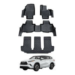 AUSGO 3-Row Set Car Floor Mats for Toyota Kluger 2021-Onwards Floor Liners