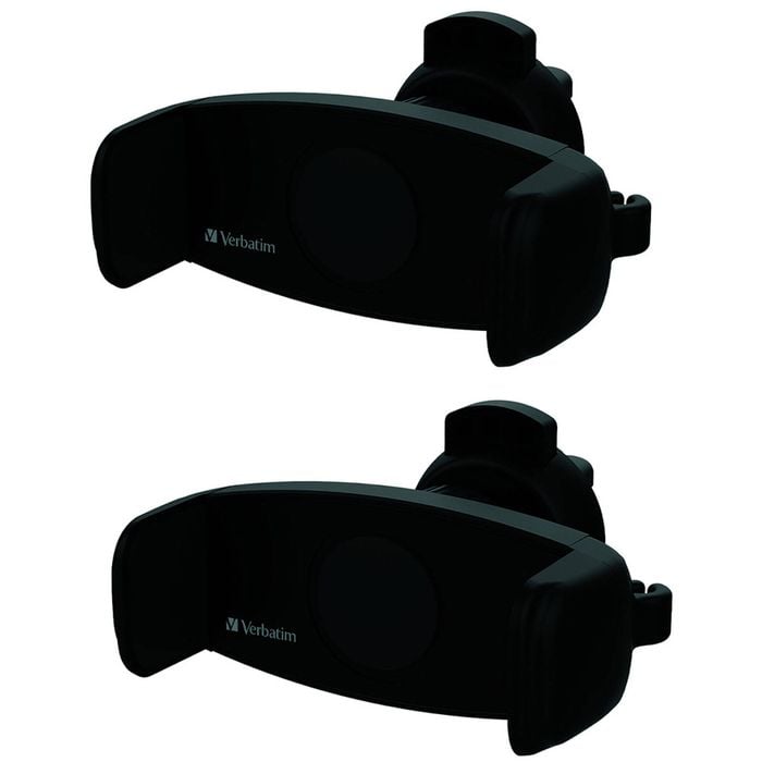 2x Verbatim Universal Mount Car Air Vent Holder Dock Bracket For Mobile Phone BK