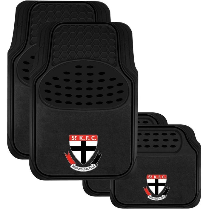 ST KILDA FC Official AFL Universal Rubber Car Floor Mats Carpet