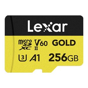 Lexar 256GB GOLD microSDXC UHS II U3 Memory Card [LMSGOLD256G-BNNNG]