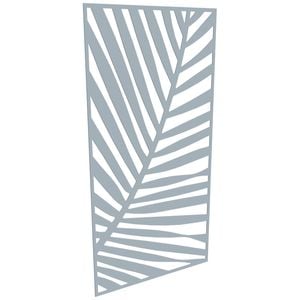 ProtectorAl 300-1200w x 1201-2400h Silver Matt/Gloss White Palm Unframed Composite Deco Panel