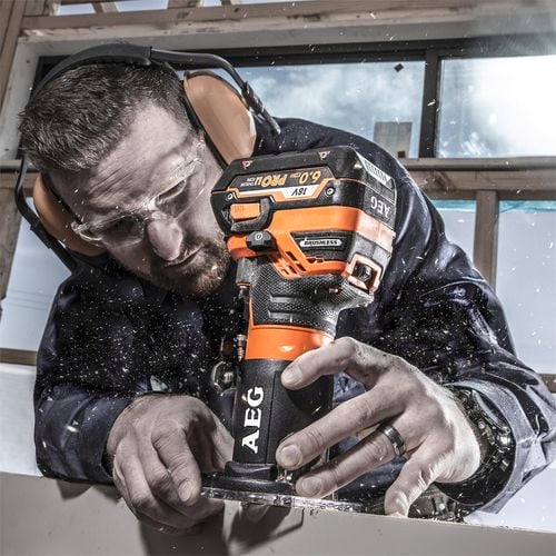 AEG 18V 1⁄4” Brushless Trim Router - Skin Only - Bunnings Australia