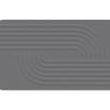 Hard Diatomite Stone Bath/Shower Mat Quick Dry Anti Slip - Dark Grey Engraved Lines/Curves (76x42cm)