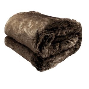 Bloomington Faux Fur Luxury Animal Throw Rug 127 x 152 cm Deer