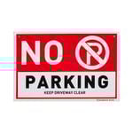 Sandleford 300 x 200mm No Parking Plastic Sign