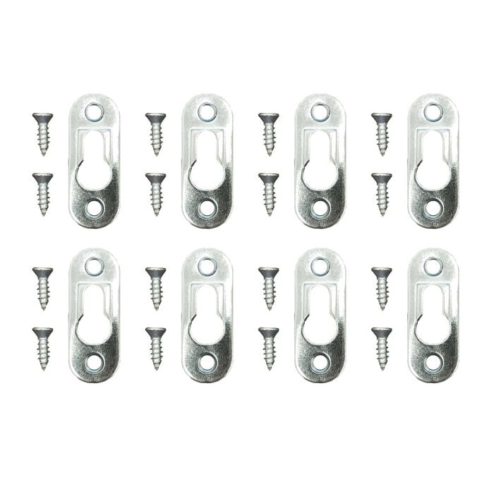 Everhang 10kg Picture Hanging Keyhole Plate - 8 Pack