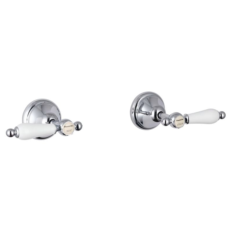 Maestro Chrome Plated Lever Handle Wall Top Assembly