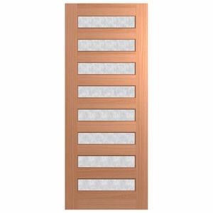 Hume 2040 x 820 x 40mm Entrance Door SPM Savoy Rice Paper Glass XS28
