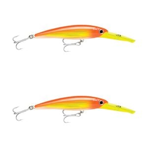 2x Rapala 16cm X Rap Magnum 30 Deep Diving Trolling Lures - Hot Head