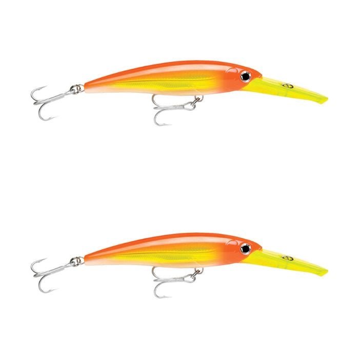 2x Rapala 16cm X Rap Magnum 30 Deep Diving Trolling Lures - Hot Head