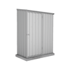 Absco Sheds 1.52 x 0.78 x 1.95m Zincalume Zinc Single Door Garden Shed With Anchors