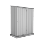 Absco Sheds 1.52 x 0.78 x 1.95m Zincalume Zinc Single Door Garden Shed With Anchors
