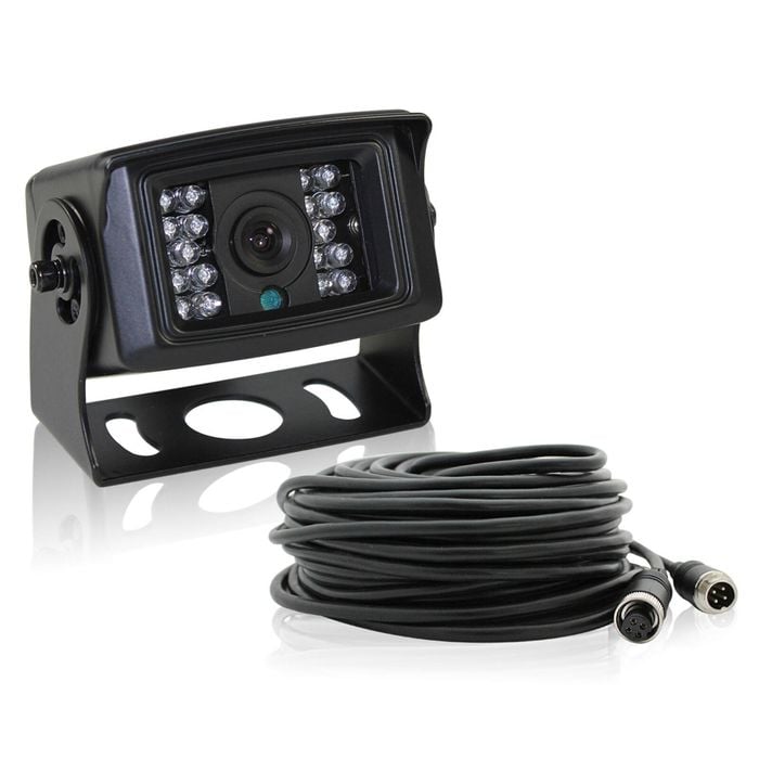 Elinz 4 PIN Heavy Duty 12V 24V CCD IR Reversing Camera with built-in Microphone 20M Cable