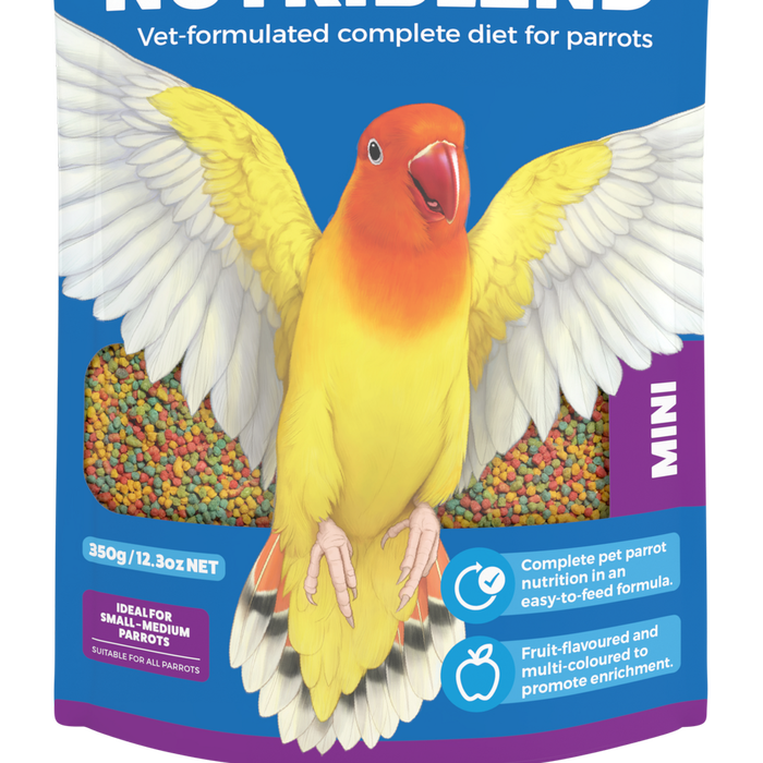 Vetafarm Nutriblend Mini Vet-Formulated Complete Diet for Parrots 350g