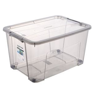 Ezy Storage 52L Grey Classic Storage Tub