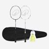 Decathlon - Adult Badminton Racket Br Sensation 500 Set Black White - One Size