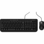 Microsoft Wired Desktop 600 Keyboard & Mouse - Cable Keyboard - Keyboard/Keypad Color: Black - Cable Mouse - Optical - Pointing