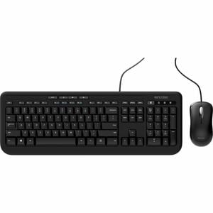 Microsoft Wired Desktop 600 Keyboard & Mouse - Cable Keyboard - Keyboard/Keypad Color: Black - Cable Mouse - Optical - Pointing