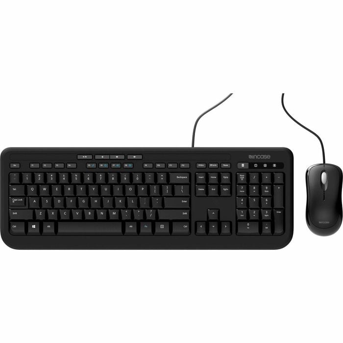Microsoft Wired Desktop 600 Keyboard & Mouse - Cable Keyboard - Keyboard/Keypad Color: Black - Cable Mouse - Optical - Pointing