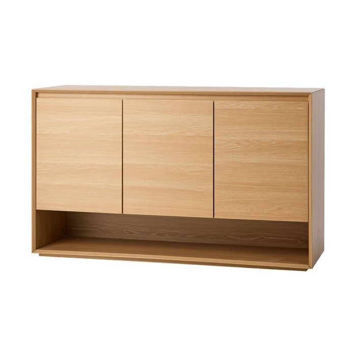 Oikiture Buffet Sideboard Storage Cabinet 3 Doors Cupboard 120cm