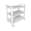 Caterrax Utility Trolley Grey Plastic 3 Shelves 1020x500x960mm