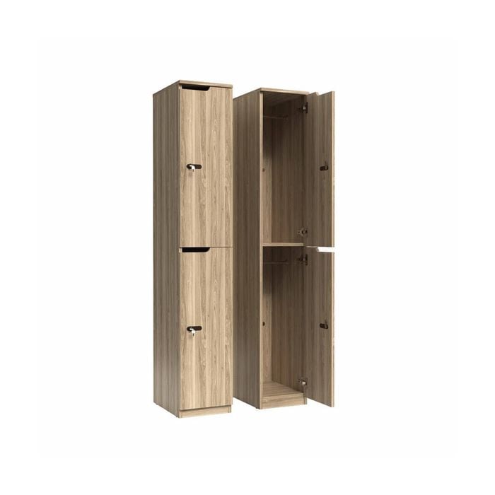 Olg Knox Locker Two Door New Oak Ravine W305mm X D455mm X H1805mm