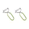 2x Appetito Stainless Steel Julienne Y-peeler Kitchen Food/vege Prep Tool Green