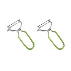 2x Appetito Stainless Steel Julienne Y-peeler Kitchen Food/vege Prep Tool Green