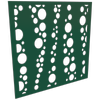 ProtectorAl 300 - 1200 x 300 - 1200mm Dark Green / Gloss White Bubbles Unframed Composite Deco Panel