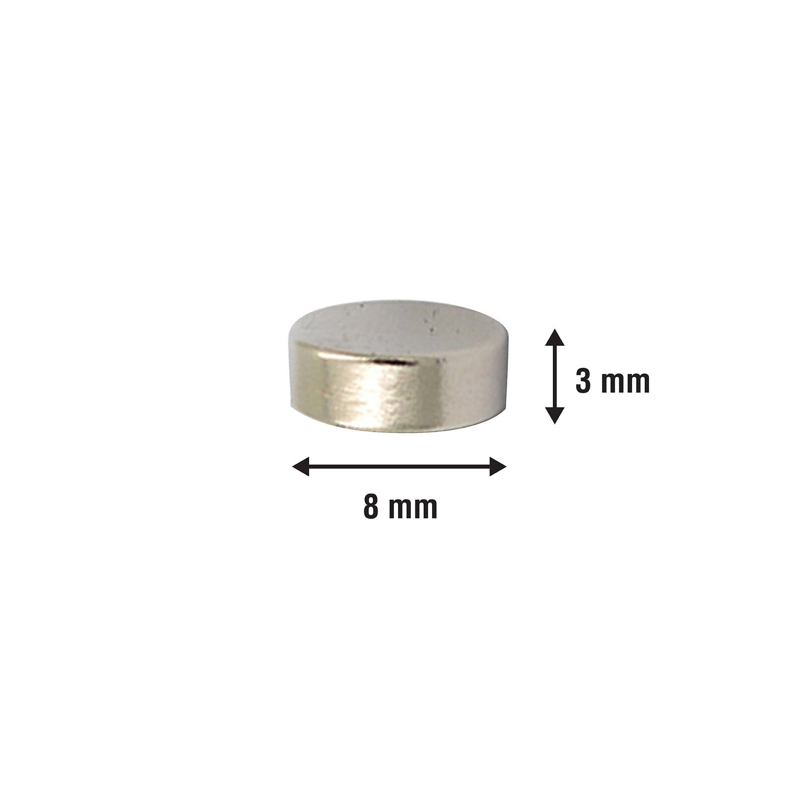 Everhang 8mm Rare Earth Disc Magnet - 10 Pack