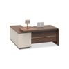 Modern Furniture ANDERSON Executive Desk 2.0M Reversible - Hazelnut & Beige