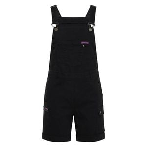 Green Hip All Women Shortalls Black Size 8