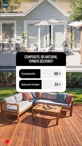 Social poll - Composite or natural timber decking?